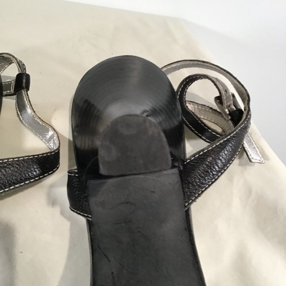 Franco Sarto Leather Heeled Sandals Size 9 - Picture 9 of 11